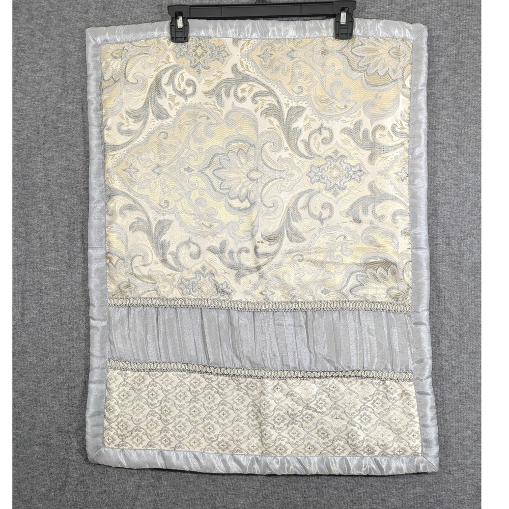 JC Penny Home Expressions Cream Gray Paisley Elegant Pillow Shams 26x20 Set of 2